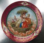Antiek Royal Vienna Porcelain bord met 3 vrouwen rond 1900, Ophalen of Verzenden