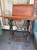 Antieke Singer Trapnaaimachine met Houten Kap, Ophalen