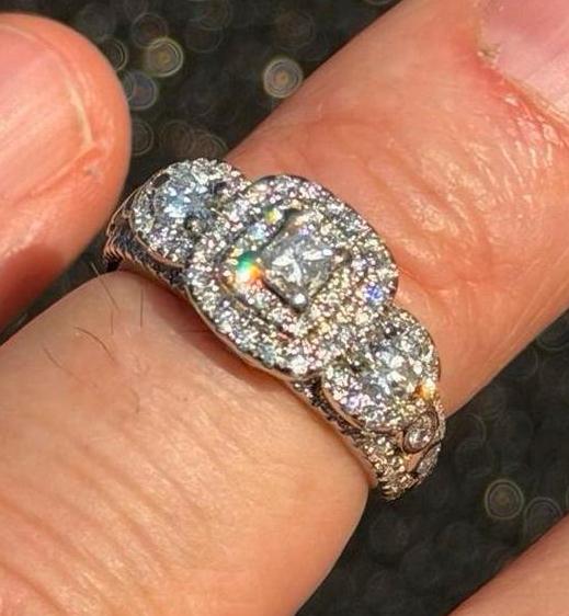 Gouden ring met 111 natuurlijke diamanten en certificaat!, Sieraden, Tassen en Uiterlijk, Ringen, Nieuw, Ophalen of Verzenden