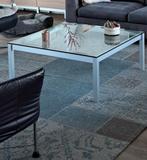 Salontafel 100x100 , 40cm hoogte, Ophalen, Minder dan 45 cm, Metaal of Aluminium, Vierkant