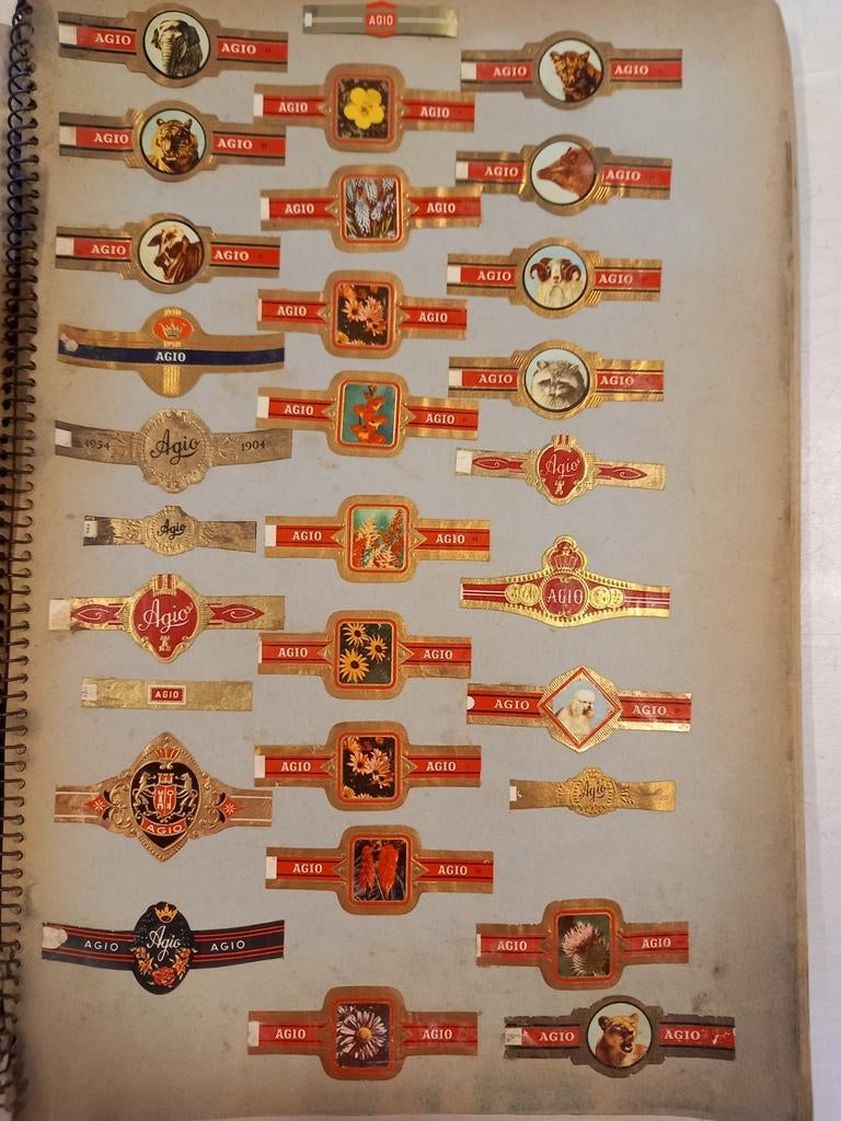 Vintage sigarenbandjes, Ophalen, Gebruikt, Sigarenbandjes