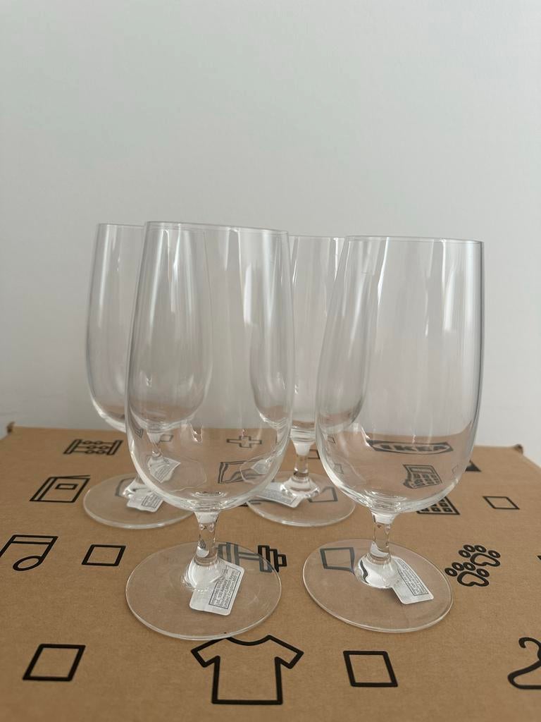 Ikea cocktail glazen, 4 stuks, Ophalen, IKEA, Nieuw, Wit
