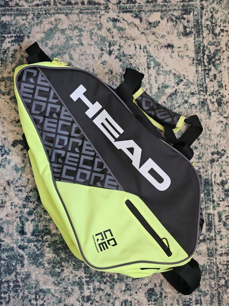 Head Padel Tas - Neon Geel/Zwart, Sport en Fitness, Padel, Ophalen of Verzenden, Zo goed als nieuw, Padeltas
