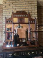 Klassieke houten spiegelkast / buffet opzetstuk – vintage, Ophalen