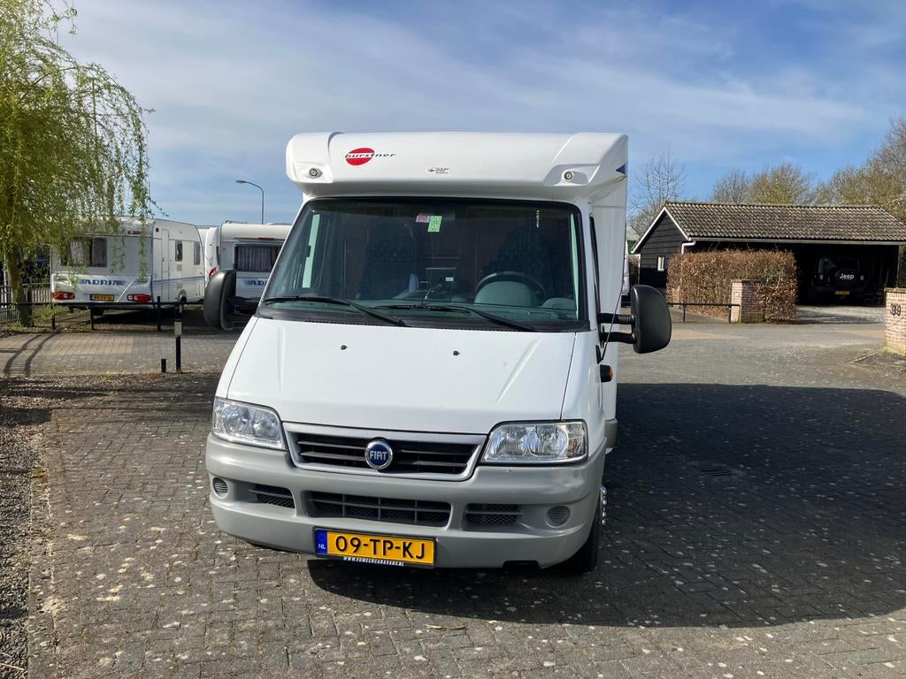 Burstner Solana t700 enkele bedden laag, Caravans en Kamperen, Campers, Ringverwarming, Fiat, 6 tot 7 meter, Bedrijf