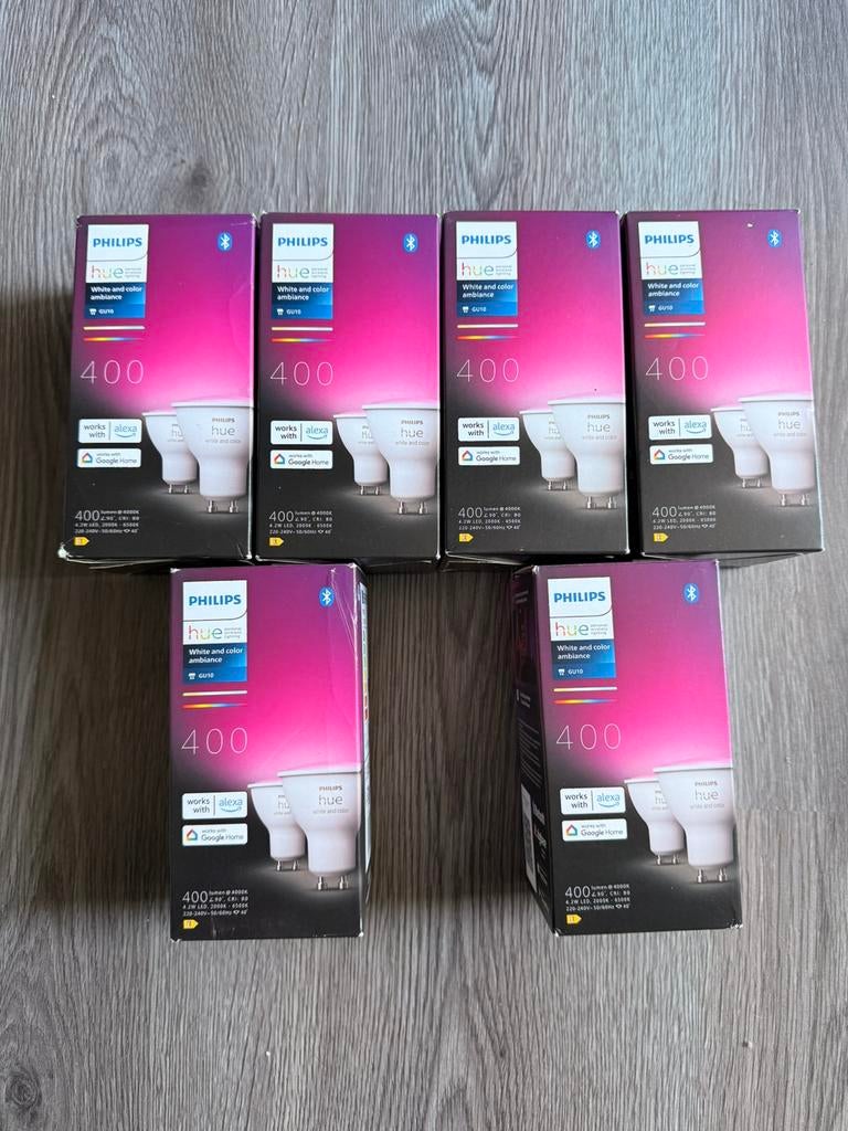 NIEUW! Hue gu10 white & color! Zie advertentie!, Huis en Inrichting, Lampen | Losse lampen, Nieuw, Led-lamp, Minder dan 30 watt