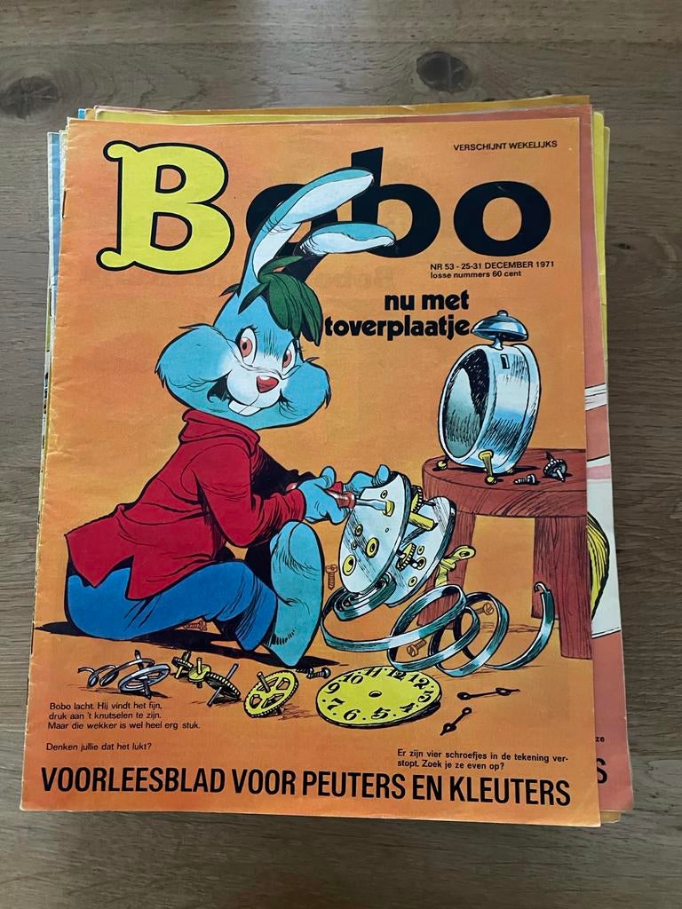 Bobo Voorleesblad, 80 losse nummers uit periode 1969-1972, Ophalen, Gelezen, Prentenboek
