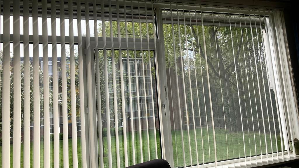 Lamellen en rails wit, Ophalen, Gebruikt, Wit, 150 tot 200 cm