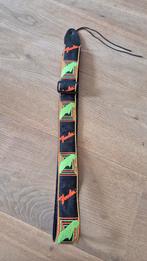 Fender Gitaarband Original Neon Oranje Groen Jaren '90, Ophalen of Verzenden, Gebruikt, Solid body, Fender