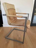 4 eetkamerstoelen, Huis en Inrichting, Stoelen, Ophalen, Bruin, Leer, Zo goed als nieuw