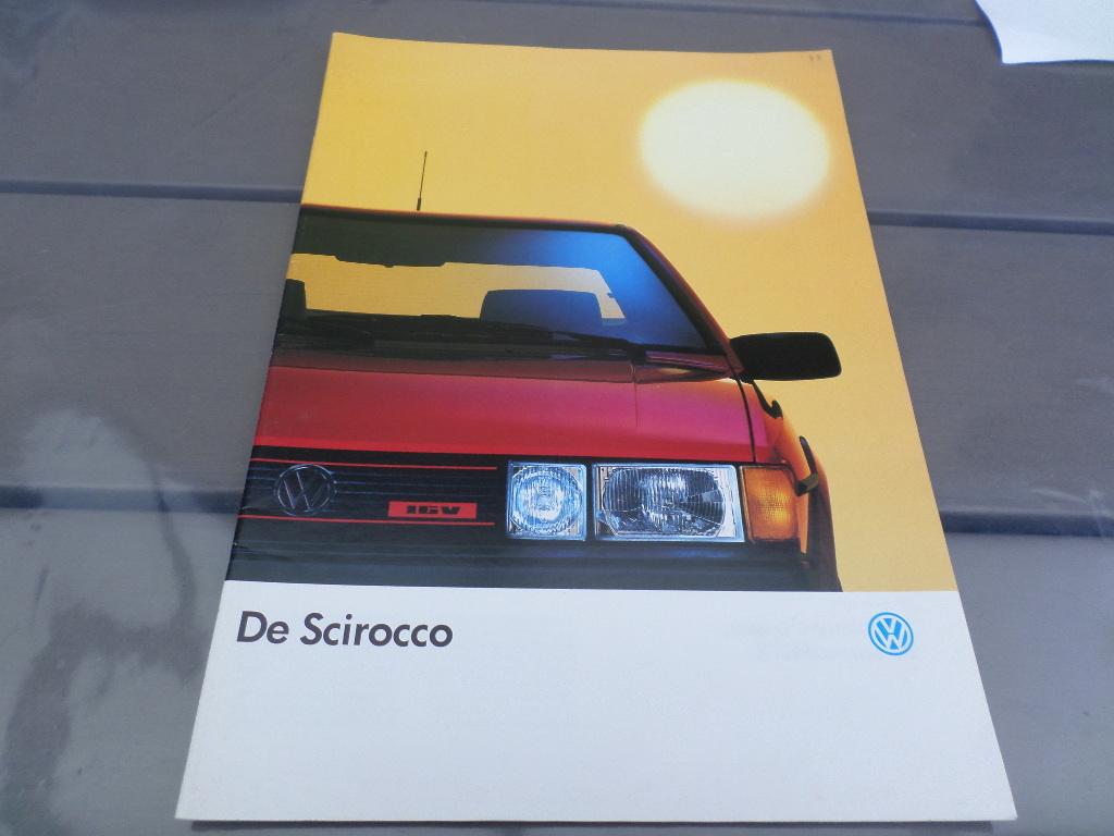 Volkswagen VW Scirocco GTX & 16v Brochure, Ophalen of Verzenden, Zo goed als nieuw, Volkswagen