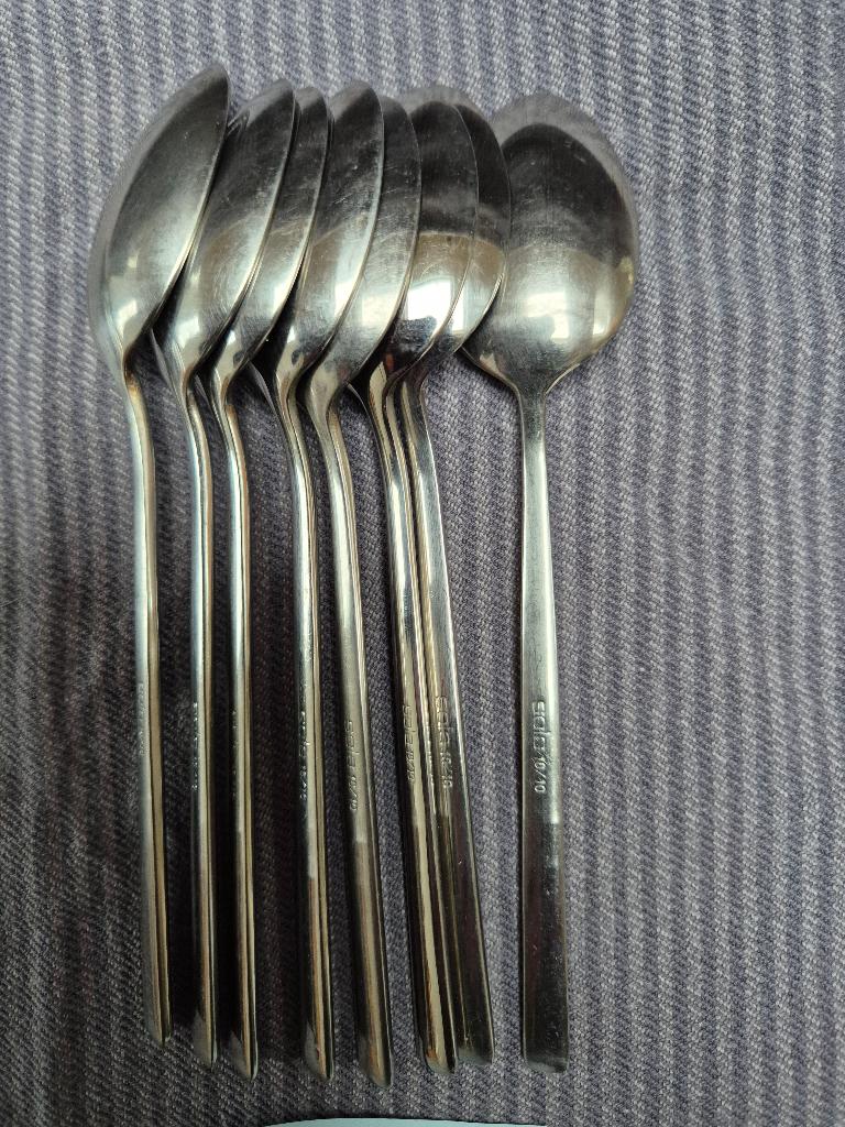 koffielepels,lange lepels en taartvorkjes, Ophalen of Verzenden, Gebruikt, Rvs of Chroom, Los bestek