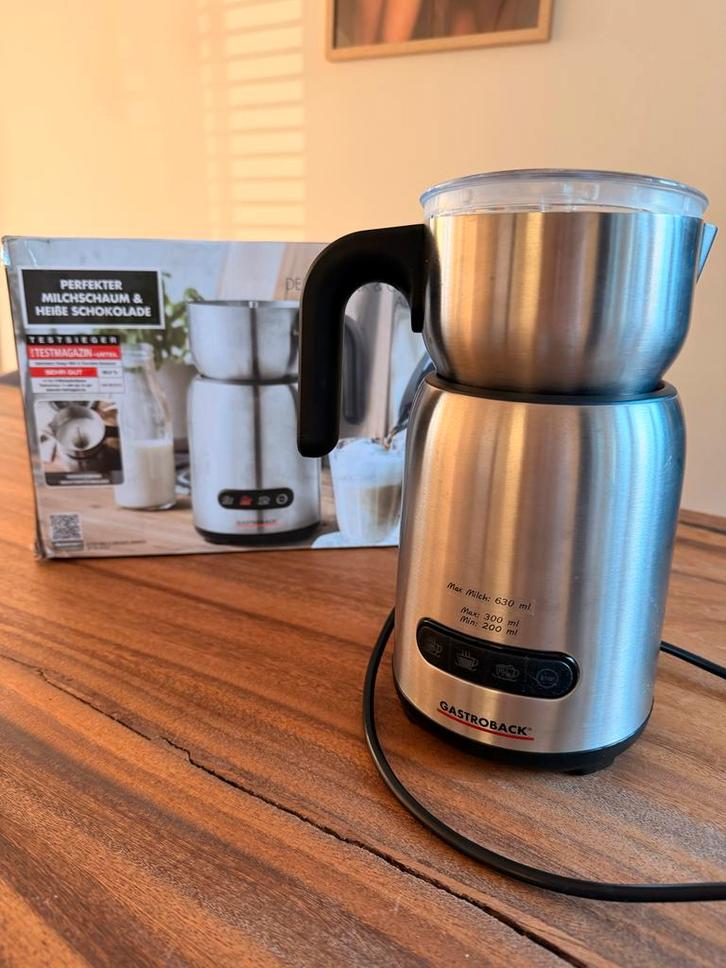 Gastroback melkopschuimer - Zo goed als nieuw!, Witgoed en Apparatuur, Melkopschuimers, Zo goed als nieuw, Elektrische melkopschuimer