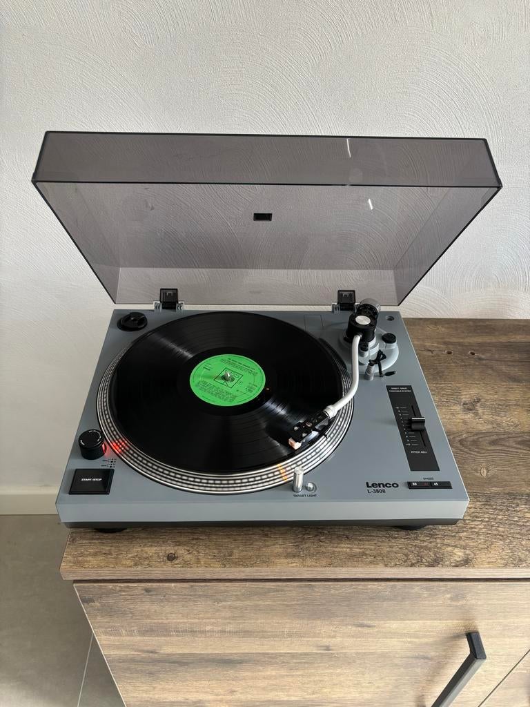 Lenco  platenspeler direct drive, Pitch-regelaar, Zo goed als nieuw, Platenspeler, Ophalen