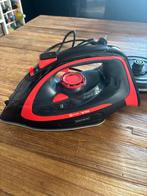 Royalty Line Draadloos Stoomstrijkijzer - Zwart/Rood, Ophalen of Verzenden, Gebruikt