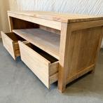 TV meubel - massief teakhout - 120 cm - 2 lades -TTM Wonen, TTM Wonen, Meubels – (Perzische) Tapijten en Woonaccessoires, 100 tot 150 cm