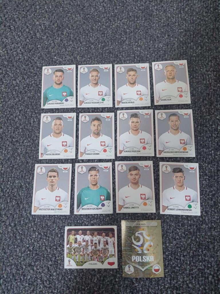 Polen wk 2018 (lewandowski/szczesny), Ophalen of Verzenden, Nieuw, Buitenlandse clubs, Poster, Plaatje of Sticker