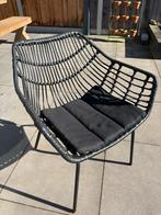 Tuinstoelen Lorraine 4x zwart 76x62x60 cm, Ophalen, Zo goed als nieuw, Metaal