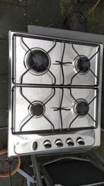 Whirlpool Inbouw Gas Kookplaat 4 Pitten RVS, Ophalen, Gebruikt, 4 kookzones, Inbouw