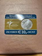 Zilveren 10 Euro Munt - Beatrix 25 Jaar Jubileum, Postzegels en Munten, Munten | Nederland, Koningin Beatrix, Zilver, Euro's, Ophalen of Verzenden