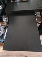 IKEA Malm bureau zwartbruin met uitschuifbaar blad, Huis en Inrichting, Ophalen, Gebruikt, Spaanplaat of MDF, IKEA