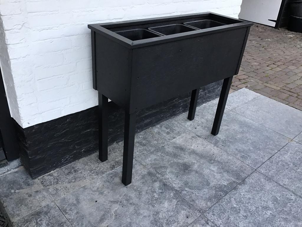 Moestuin kweekbak kruidenbak op hoogte., Tuin en Terras, Bloembakken en Plantenbakken, Ophalen, 100 cm of meer, Zo goed als nieuw