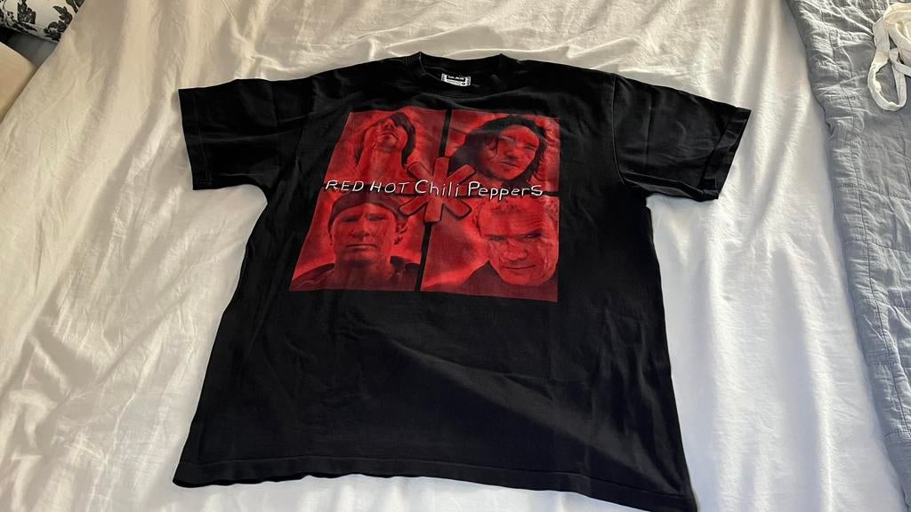 Vintage 90’s Red Hot Chili Peppers T-Shirt Single Stitch XL, Ophalen of Verzenden, Maat 56/58 (XL), Zwart