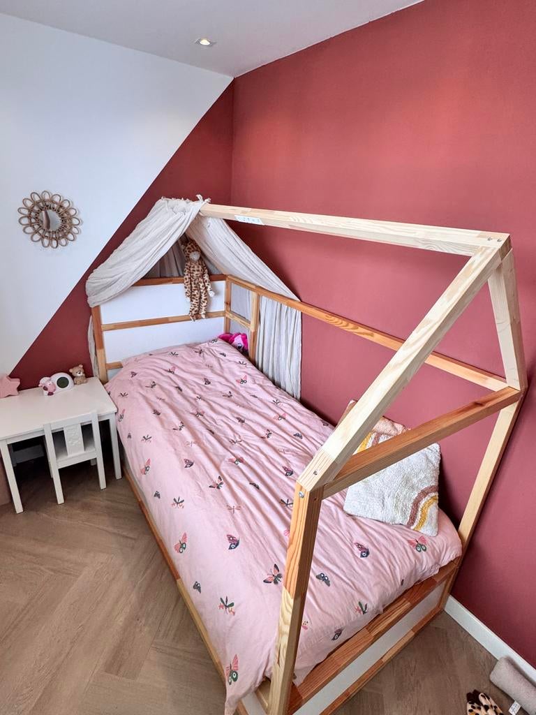 IKEA KURA omkeerbaar bed - Huisbed, Ophalen, 85 tot 100 cm, Gebruikt, Hoogslaper of Stapelbed