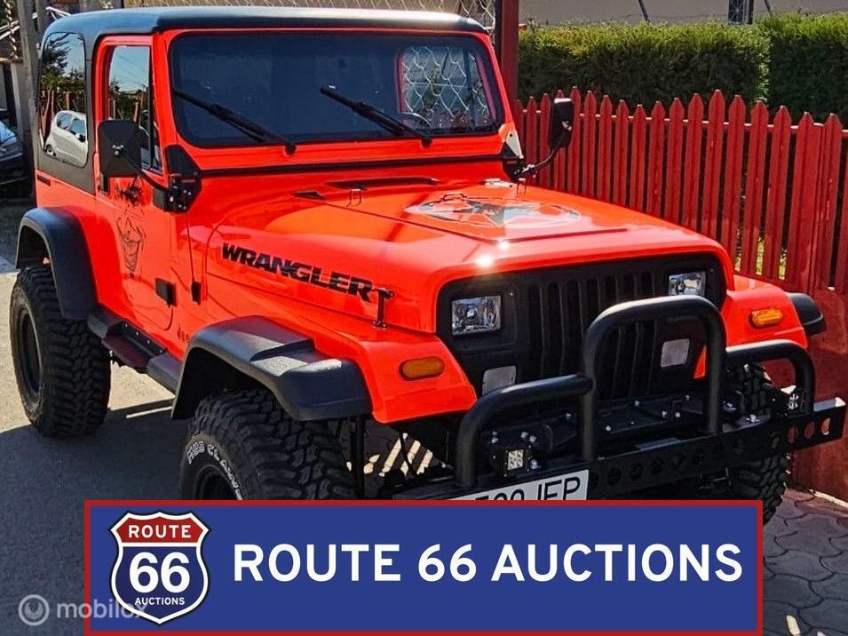 Jeep Wrangler YJ 2.5 | 1990 | Route 66 Auctions, Auto's, Jeep, Overige carrosserieën, Zwart, Bedrijf