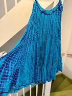 RITU KUMAR LANG BLAUW KATOEN ROK, MAAT; L/XL, Blauw, Maat 46/48 (XL) of groter, Ophalen of Verzenden, Zo goed als nieuw