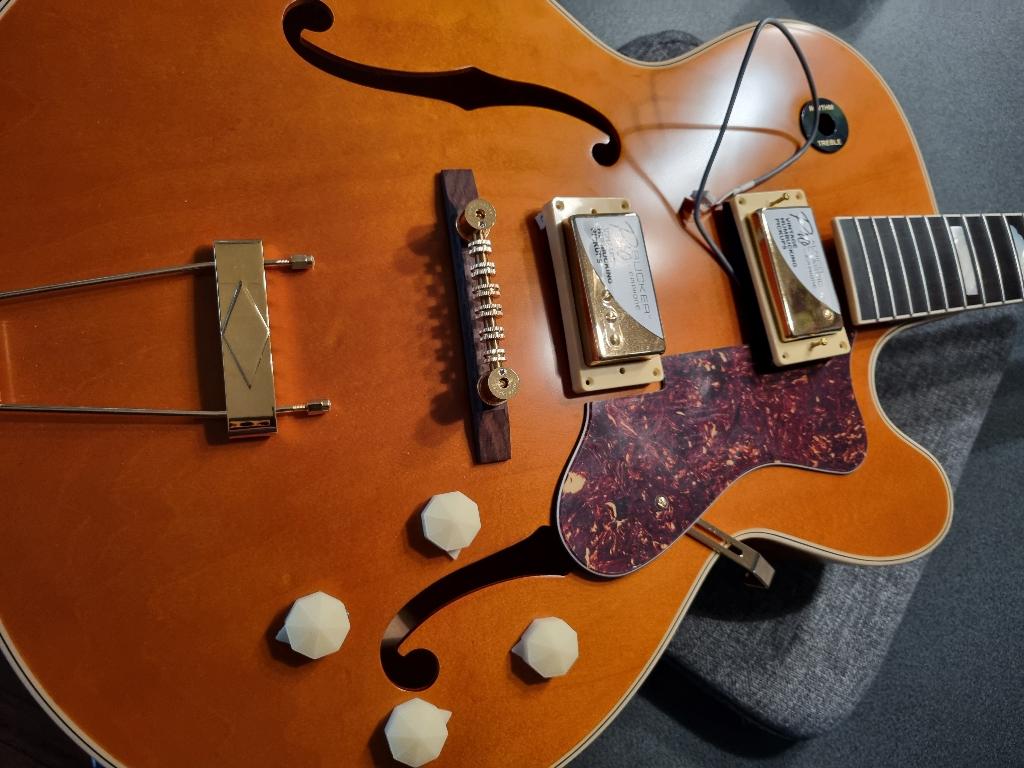 Epiphone 150th Anniversary Zephyr DeLuxe Regent, Ophalen of Verzenden, Zo goed als nieuw, Hollow body, Epiphone