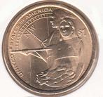 Verenigde Staten 1 Dollar Indian Head 2014 P in munthouder, Postzegels en Munten, Munten | Amerika, Ophalen of Verzenden, Noord-Amerika