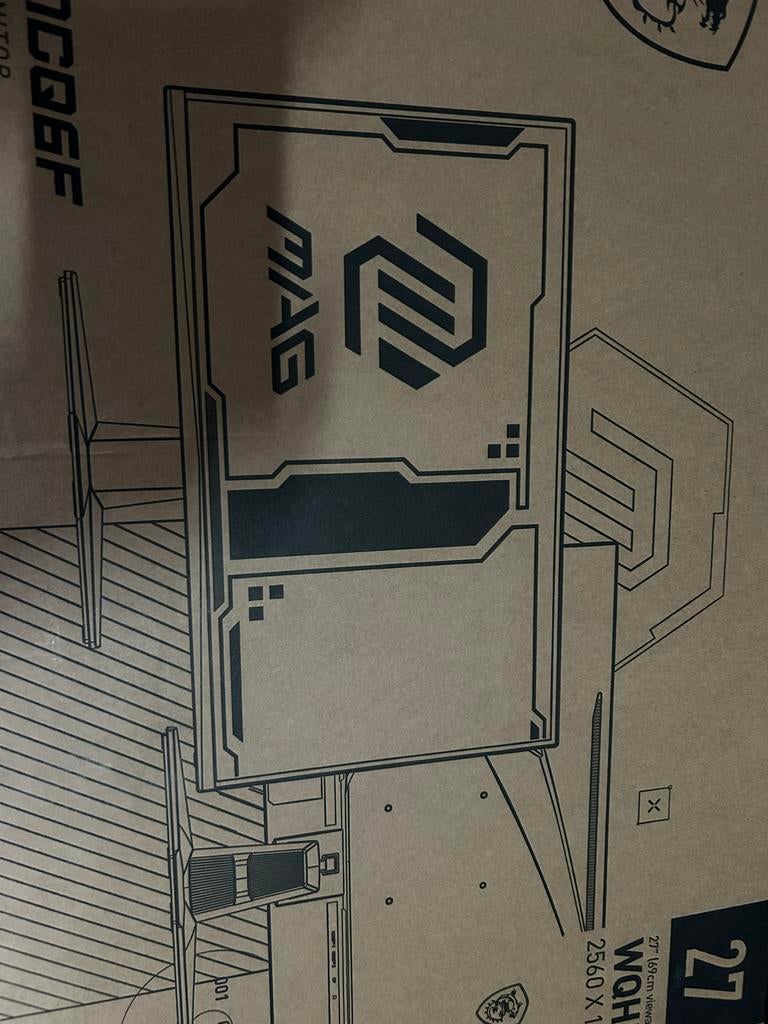 MSI MAG 27CQ6F 27" Curved Gaming Monitor - Barst in scherm, Computers en Software, Monitoren, Gaming, ., Curved, VA