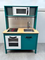 Koopje! IKEA Duktig Speelkeuken Petrol Opgeknapt + Access., Ophalen, Zo goed als nieuw, Hout, Speelkeuken