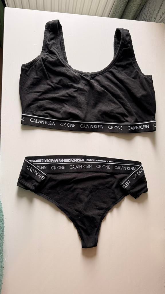 Calvin Klein lingerie set 2XL (maat 50/52), Verzenden, Zo goed als nieuw, Zwart, Lingerie of Zwemkleding