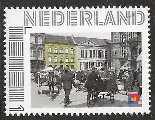 Persoonlijke zegel Paard en wagen op plein, postfris, Ophalen of Verzenden, Postfris