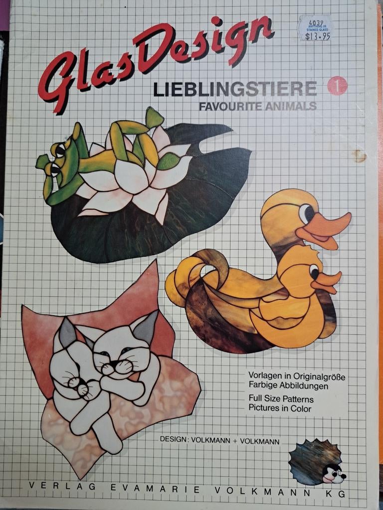 Glas Design: Tiffany patronenboek 'Lieblingstiere', Ophalen of Verzenden