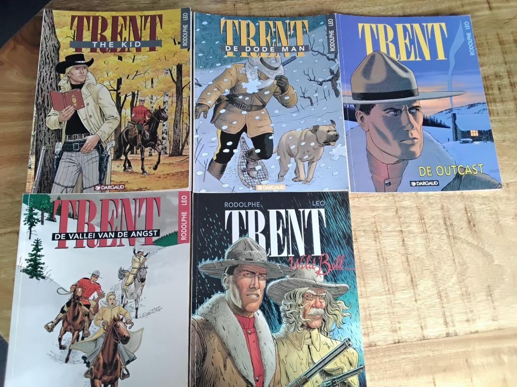 Trent, deel 1 t/m 5, stripboeken, Meerdere stripboeken, Ophalen of Verzenden