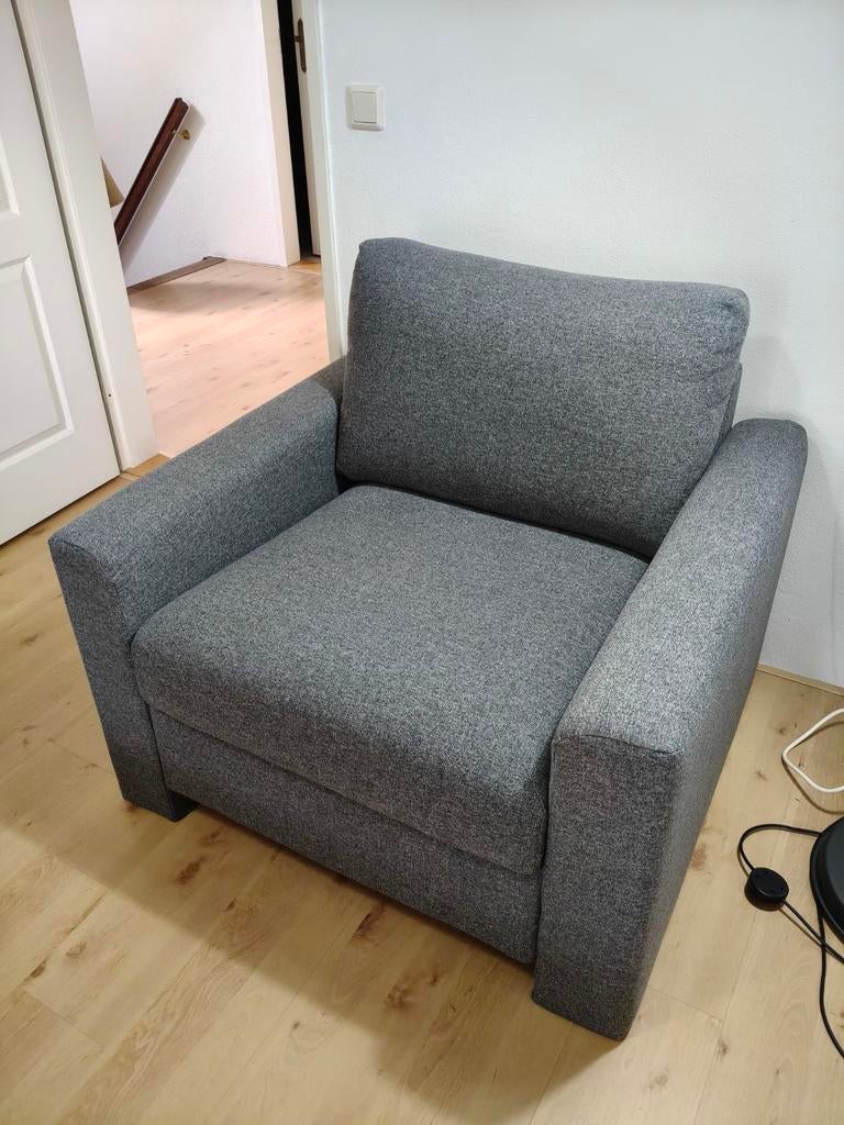 IKEA VIMLE Fauteuil - Gunnared Middelgrijs, Ophalen, Eenpersoons, Zo goed als nieuw, Minder dan 150 cm
