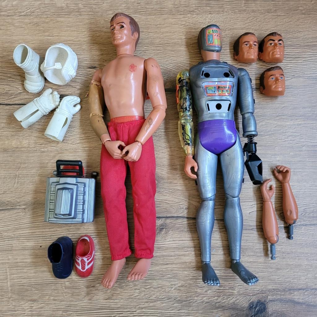 Vintage Speelgoed 1975: Six Million Dollar Man & Maskatron, Verzamelen, Ophalen of Verzenden, Gebruikt