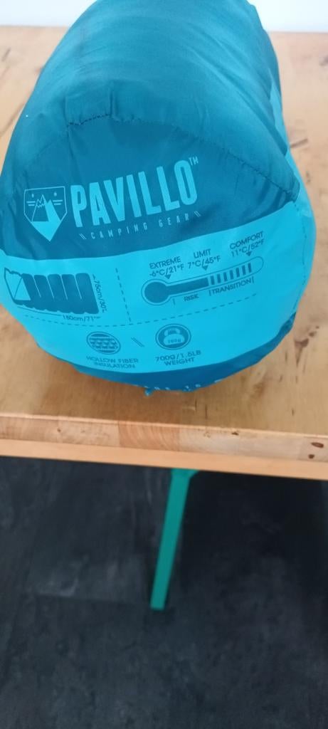 Paviljoen slaapzak., Ophalen