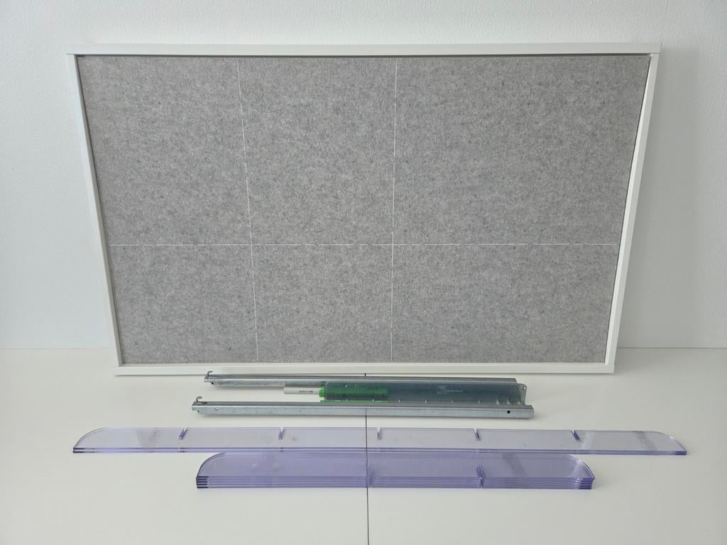 Ikea Komplement uittrekbare plank wit 90x58 cm, Ophalen, Met plank(en), Kunststof, 50 tot 100 cm