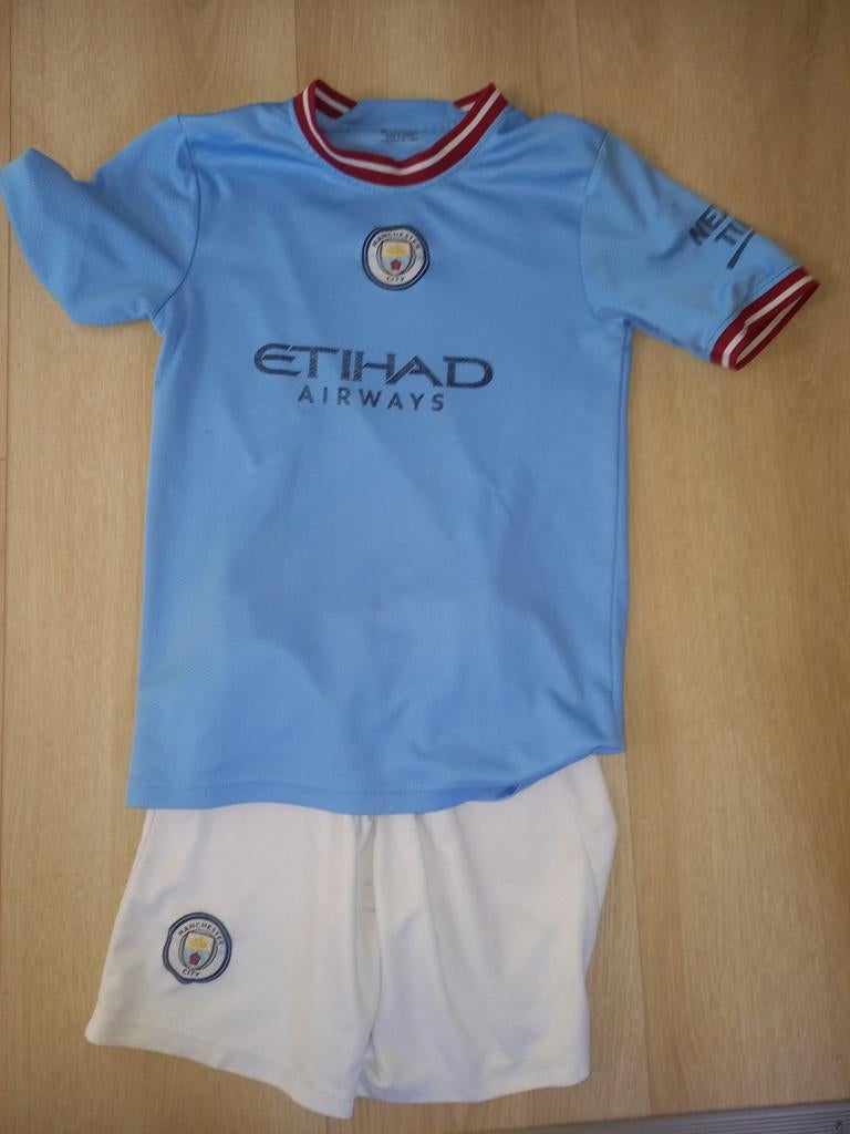 Tenue manchester city 152, Maat XS of kleiner, Ophalen of Verzenden, Shirt