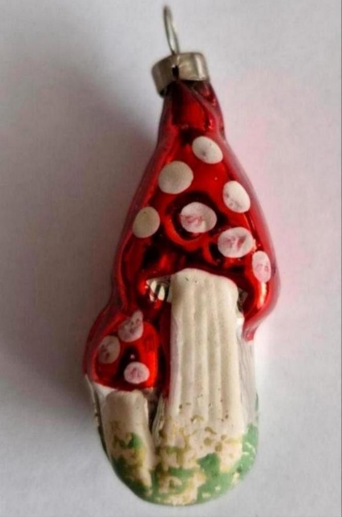 Oude Kerstbal Paddestoelen, Ophalen of Verzenden