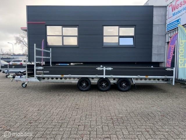 VOORRAAD ACTIE! HENRA Plateauwagens in alle soorten en maten, Auto diversen, Aanhangers en Bagagewagens, Nieuw