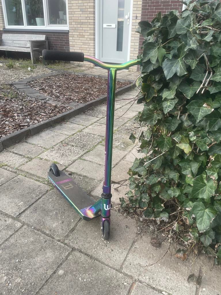 Stunt step olievlek kleur merk Adam, Fietsen en Brommers, Steps, Ophalen, Gebruikt, Overige typen