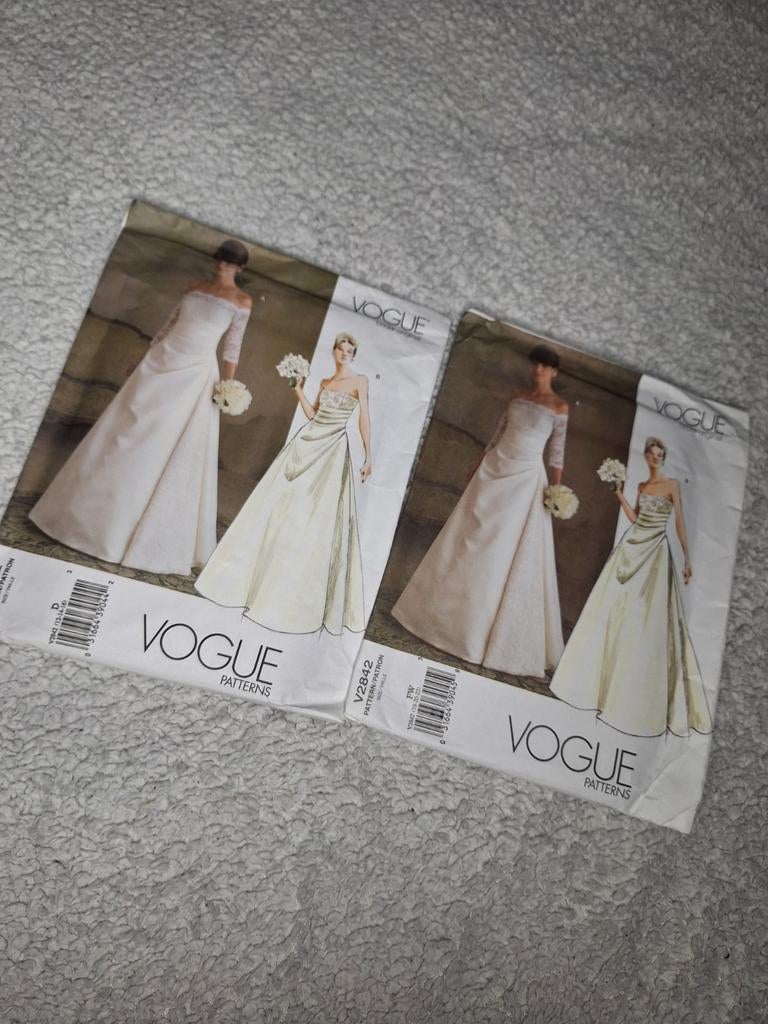 Vogue trouwjurkpatronen V2842, Ophalen of Verzenden, Vrouw, Overige merken