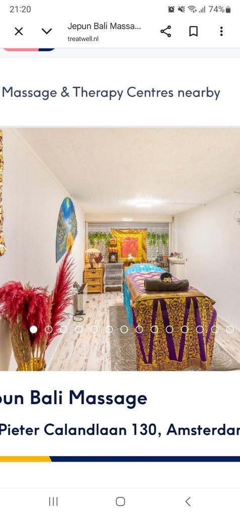 Massage in locatie, Ophalen of Verzenden