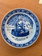 Delfts Blauw bord Beatrix geboorte 1938, Ophalen
