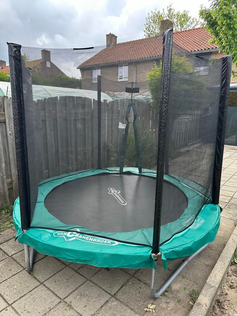 Trampoline met veiligheidsnet - Van Cranenbroek, Ophalen of Verzenden, Gebruikt